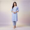 Light Blue Embroidered Kurta Set