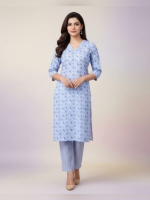 IMG_1891 Light Blue Embroidered Kurta Set